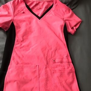 Pink scrubs size xxs. Cherokee I flex